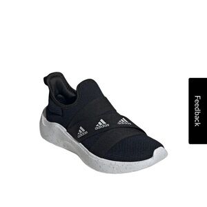 Adidas puremotion adapte Black and White Slip-On Sneakers size 7 women